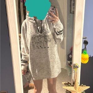 J. America custom draft horse hoodie - vintage, gray